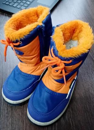Зимові черевики snow boot на хлопчика 27 розмір 16 см устілка.