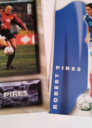 Постери 21×30см Робер Пірес футболіст збірної Франції 1998р.