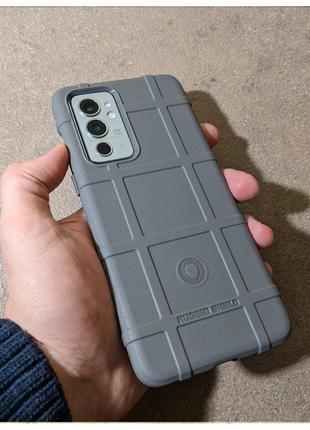 OnePlus 9 RT противоударный защитный чехол Rugged Shield Grey