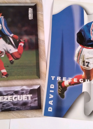 Постери 21×30см Давід Трезеге футболіст збірної Франції 1998р.