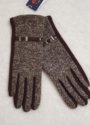 Женские  перчатк с декоративним елементом тм  tianshidun
