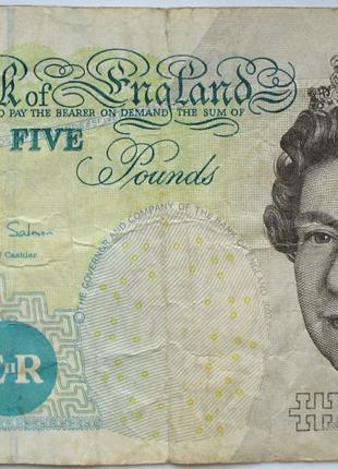 Бона 5 фунтів Англія, 2002 рік *1441