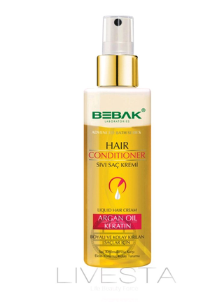 Двофазний кондиціонер для волосся BEBAK (аргана т кератин), 160мл