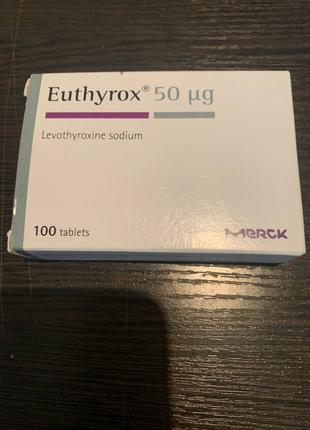 Euthyrox 50 mg Еутирокс 50 мг Египет