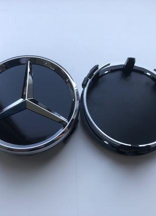 Колпачки заглушки на литые диски Мерседес Mercedes 61мм