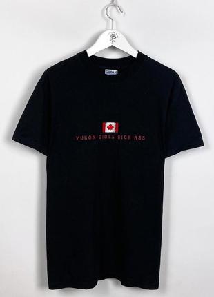 Yukon girls kick ass винтажная футболка с нашивкой