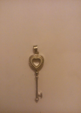 Подвеска ключ от сердца, серебро 925