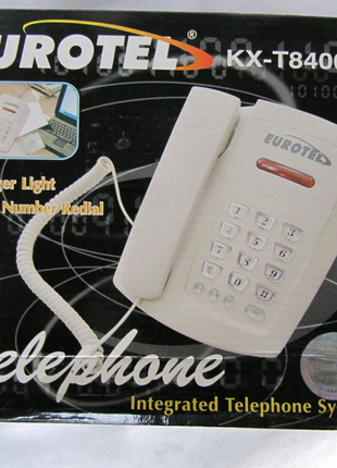 Телефон стаціонарний кнопочноый Eurotel KX-T8400LL,новий