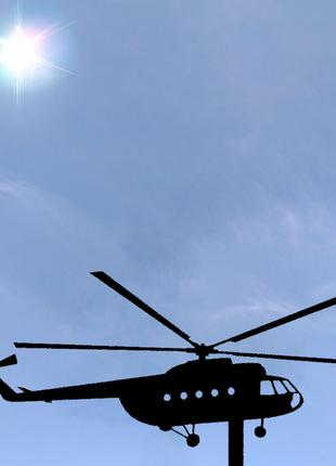 Флюгер на беседку Вертолет