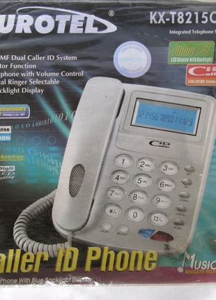 Телефон стационарный кнопочноый Eurotel KX-T8215CID,новый