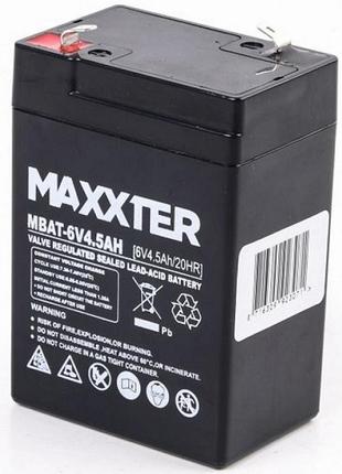 Акумуляторна батарея Maxxter MBAT-6V4.5AH 6V 4.5Aг (код 114418)