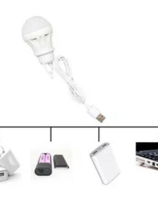 Акція USB LED лампа, лампочка, світильник,світлодіодна від паверб