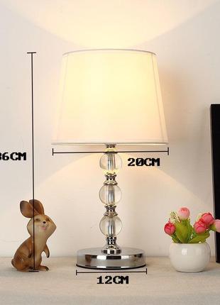 Світлодіодна настільна лампа з лампою E27 Сучасна приліжкова л...