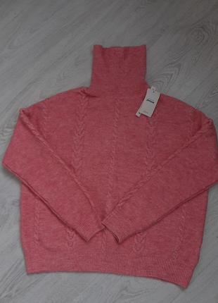 Рожевий светр з високим коміром pimkie