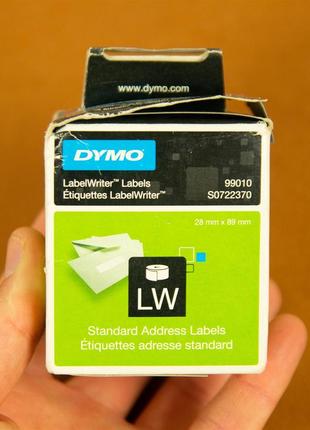 Этикетка Dymo LabelWriter 99010 S0722370 120 89x28mm
