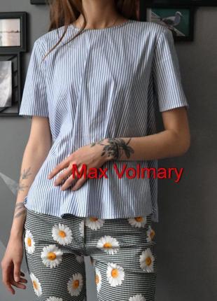 Стильная блуза в полоску с красивой спинкой max volmary