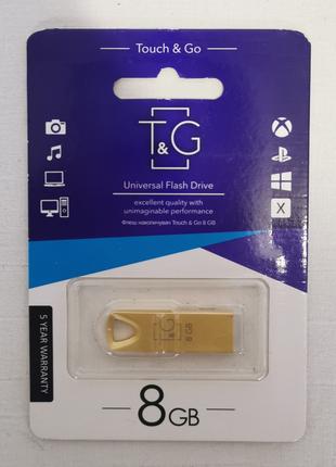 USB флеш накопитель T&G; 8GB Smart 117 с отверстием для ключей