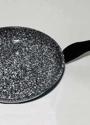 Сковорода 26 см світлий граніт unique un-5105 | антипригарна с...