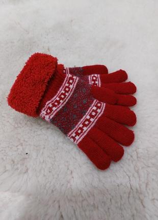Перчатки рукавиці теплі
