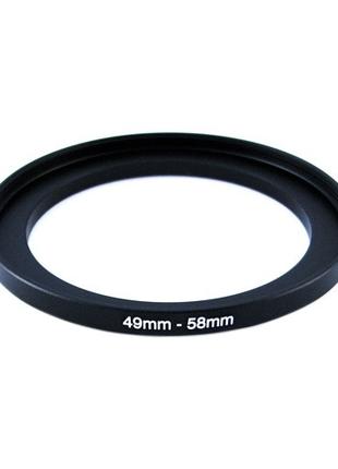 Повышающее степ кольцо 49-58мм для Canon, Nikon