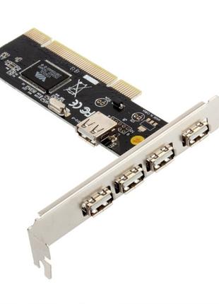 Контроллер PCI переходник на 5 USB 2.0 портов