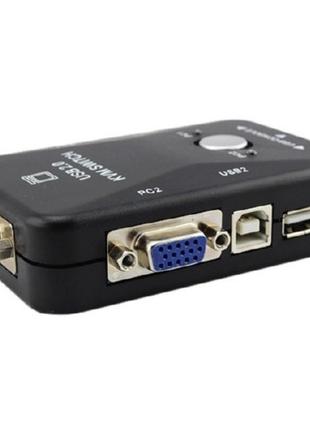 KVM свич переключатель, 2 порта, VGA USB