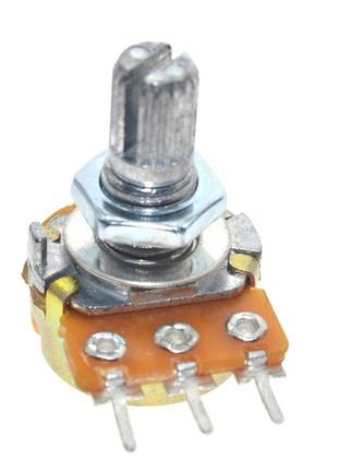 Резистор переменный, потенциометр WH148 B5K линейный 15мм 5кОм