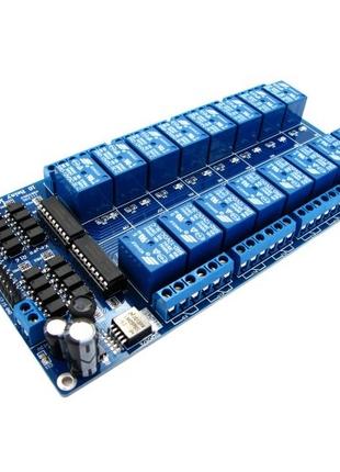 16-канальный модуль реле 12В для Arduino PIC ARM