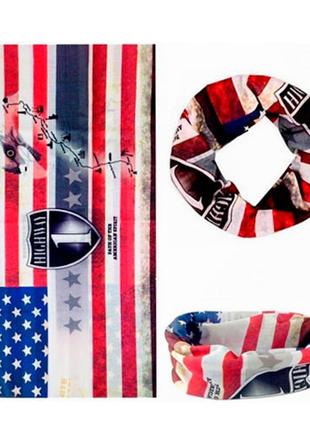 Бафф бандана-трансформер, шарф з мікрофібри, 22 прапор США