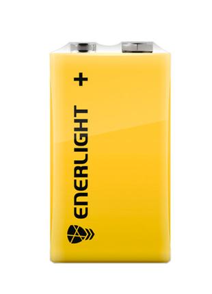 Батарейка крона Enerlight 6F22 9В, батарея, солевая