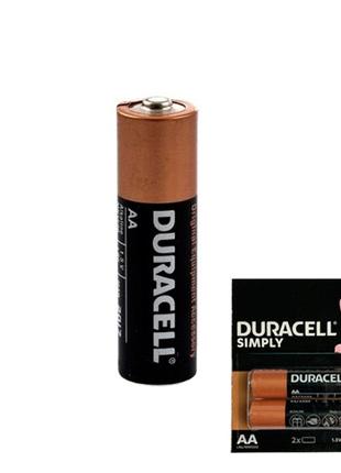 Батарейка AA LR6 Duracell Simply лужна 1.5В