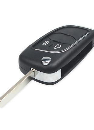 Выкидной ключ, корпус под чип, 2кн DKT0269, Opel Corsa E, HU10...