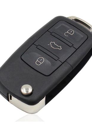 Выкидной ключ, корпус под чип, 3кн DKT0269, Volkswagen, без ле...