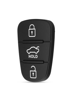Кнопки для выкидного ключа Hyundai Kia, 3кн Hold, резиновые