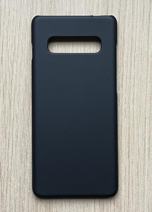 Samsung Galaxy S10 Plus чехол - бампер Black Plastic чёрный, м...