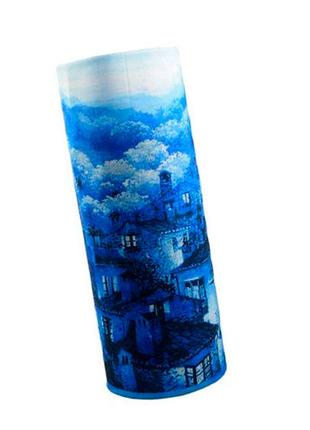 Бафф бандана-трансформер, шарф из микрофибры, 29 синий пейзаж