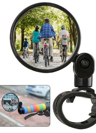 Велосипедное зеркало заднего вида на руль 360°, круглое 8см, D...