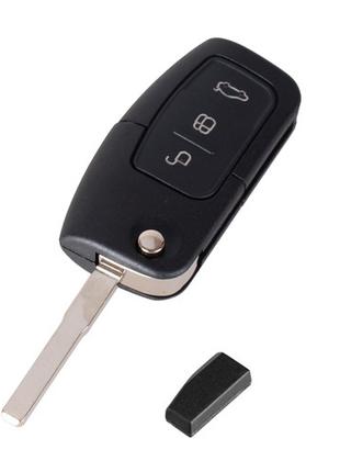 Ключ запалювання, чіп 4D63, 3 кнопки HU101, для Ford Focus Fiesta