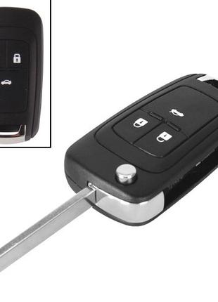 Викидний ключ, корпус під чіп, 3кн, Chevrolet