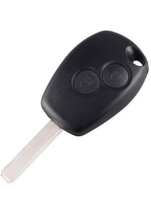 Ключ заготовка, корпус под чип, 2кн, Renault Modus Clio, VA2