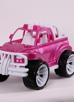 Машина дитяча позашляховик класичний великий рожевий