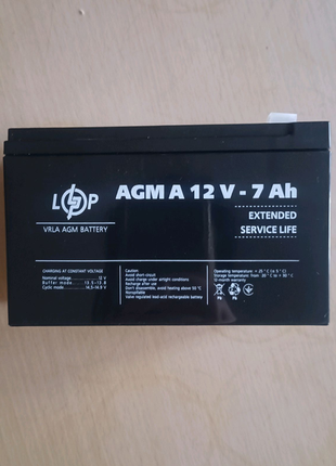 Аккумулятор свинцово-кислотный AGM 12V 7ah Новый