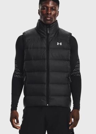 Under armour мужской черный пуховый жилет armour down 2.0 vest