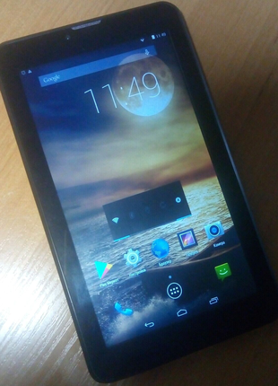 Планшет-телефон-навигатор 7” 2 sim, 3G, Android 4.4, 1/4Gb, 2/0.3