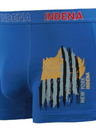 Трусы мужские Indena боксеры хлопок синий 2XL 95098