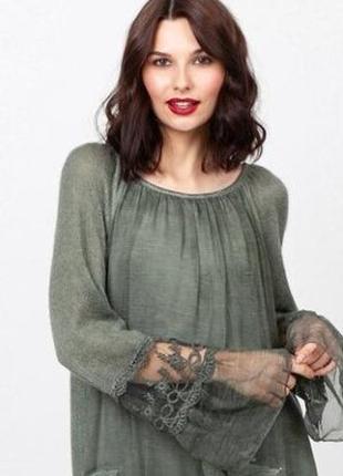 Шовкова блуза италия розмір m/l