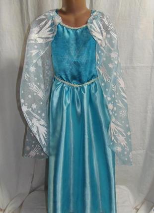 Карнавальное платье эльзы,холодное сердце на 7-8 лет
