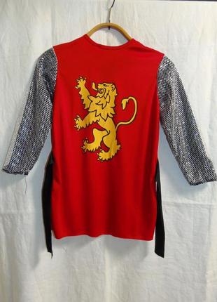 Карнавальная рубашка рыцаря на 7-9 лет