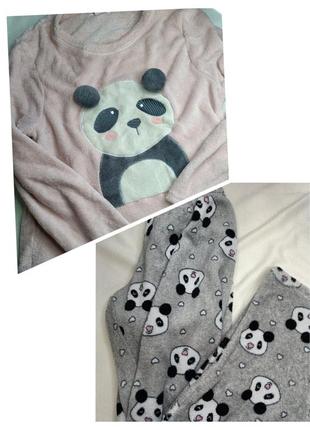 Піжама / піжамка / пижама. флисовая пижама. пижама принт панда