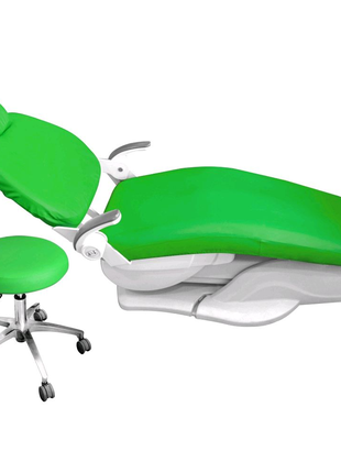 Салатовый чехол для стоматологического кресла, зелёный чехол